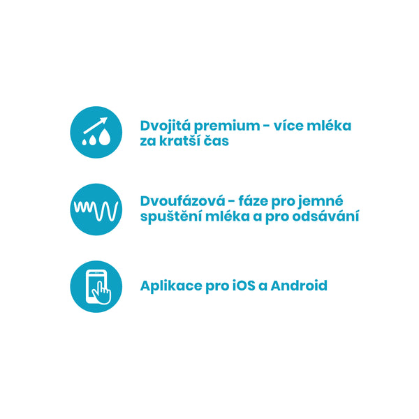 Alyssa Elektrická dvojitá odsávačka s aplikací iOS/Android